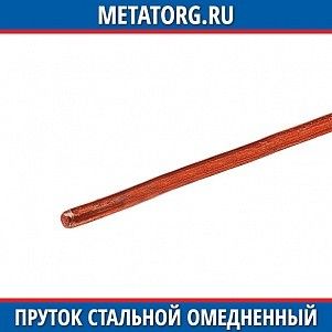 Пруток стальной омедненный 10 мм х 10 м